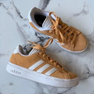 Adidas Grand Court Alpha Cloudfoam Sneakers in Hazy Orange Size 6.5